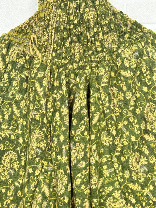 Unisex Winter Haus Pyjama Luxus Yak Wolle Mischung Paisley Kordelzug Elegante Warme Gemütliche Schal Weichen Bequemen PJ