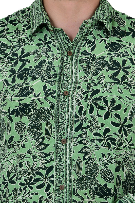 Men Beach Hawaiian Shirt, Mens Festival Rave Outfit, Silk Blend Relaxed Loose Fit Shirt, Cool Dad Father Lover Gift