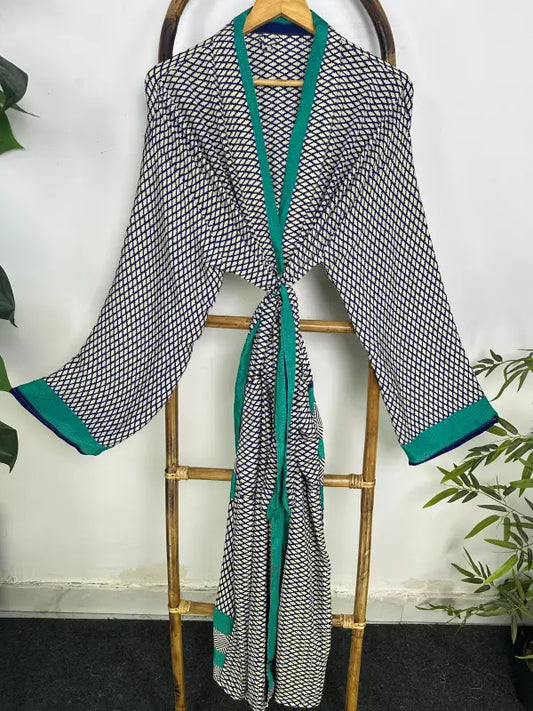 Silky Soft Mens Kimono Robe | Masculine Elegant Classic Sustainable Vintage House Robe gift, Timeless Comfy Lounge Beach Cover Up, Nightwear
