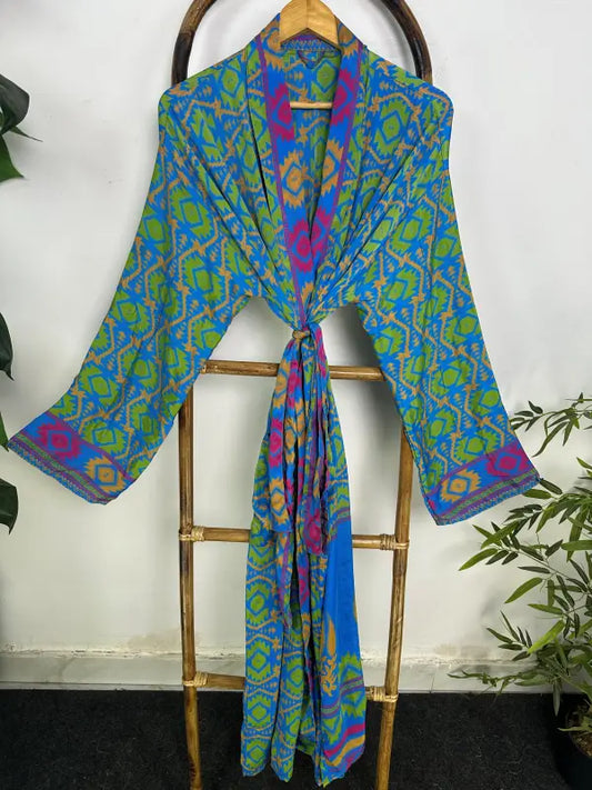 Silky Soft Mens Kimono Robe | Masculine Elegant Classic Sustainable Vintage House Robe gift, Timeless Comfy Lounge Beach Cover Up, Nightwear