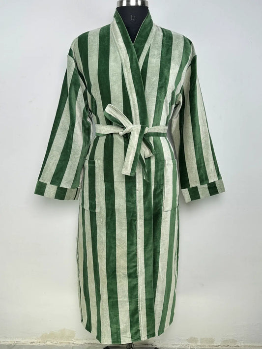 Luxury Velvet Womens Kimono | Boho Reversible Dressing Gown With Lining, Womens Clothing, Bridal Robe, Smoking Jacket For Him, Spa Gift