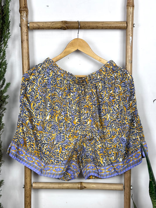 Men's Silk Blend Boho Long Boxer, Nightwear, Loungewear ,Beachwear ,Housewear ,Fitnesswear ,Holidays wear or Everyday Use | L/XL Size