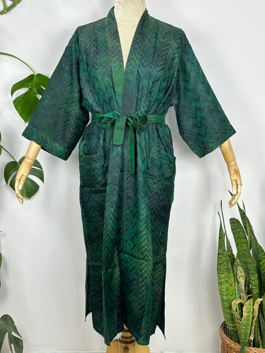 Upcycle Boho Chic Coverup Recycle Silk Sari Kimono | Vintage Elegance House Robe Duster Cardigan Beach Cover Up Sarong | Tropical Floral Summer Dress Kaftan