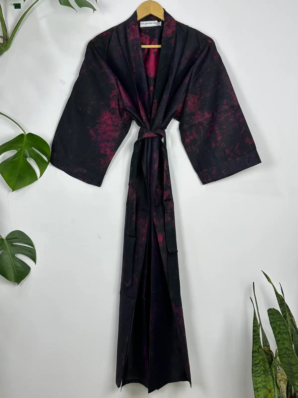 Upcycle Boho Chic Coverup Recycle Silk Sari Kimono | Vintage Elegance House Robe Duster Cardigan Beach Cover Up Sarong | Tropical Floral Summer Dress Kaftan
