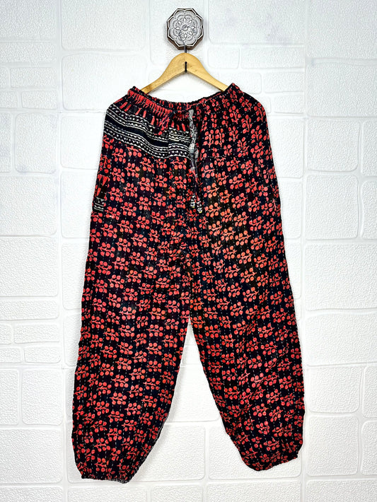 Unisex Boho Vintage Pajama Soft Breathable Comfortable Loungewear, Lightweight Comfy Sleepwear