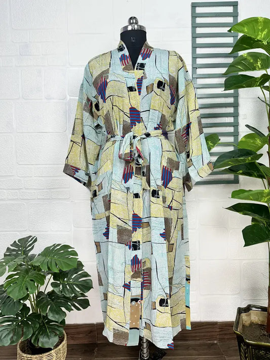 Vintage Crepe Silk Kimono Soft Comfy Robe Lightweight Luxury Loungewear  | Perfect Gift For Her