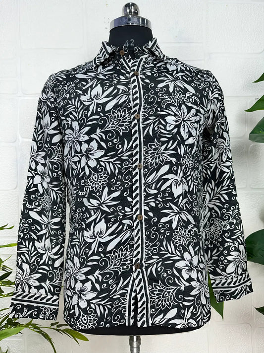 Men Beach Hawaiian Shirt, Mens Festival Rave Outfit, Silk Blend Relaxed Loose Fit Shirt, Cool Dad Father Lover Gift