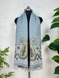 Suzani embroidered Wool Shawl