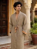 Silky Soft Mens Kimono Robe | Masculine Elegant Classic Sustainable Vintage House Robe gift, Timeless Comfy Lounge Beach Cover Up, Nightwear