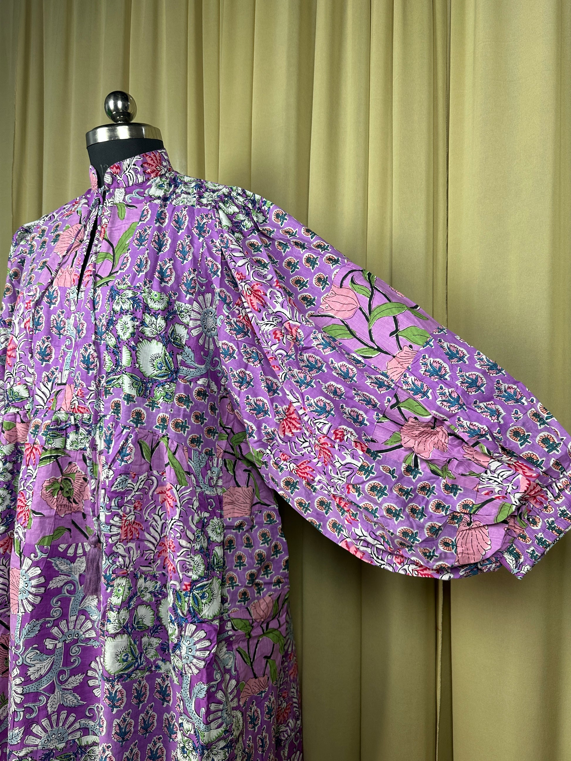 Boho Maxi Dress With Sleeves