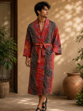 Silky Soft Mens Kimono Robe | Masculine Elegant Classic Sustainable Vintage House Robe gift, Timeless Comfy Lounge Beach Cover Up, Nightwear