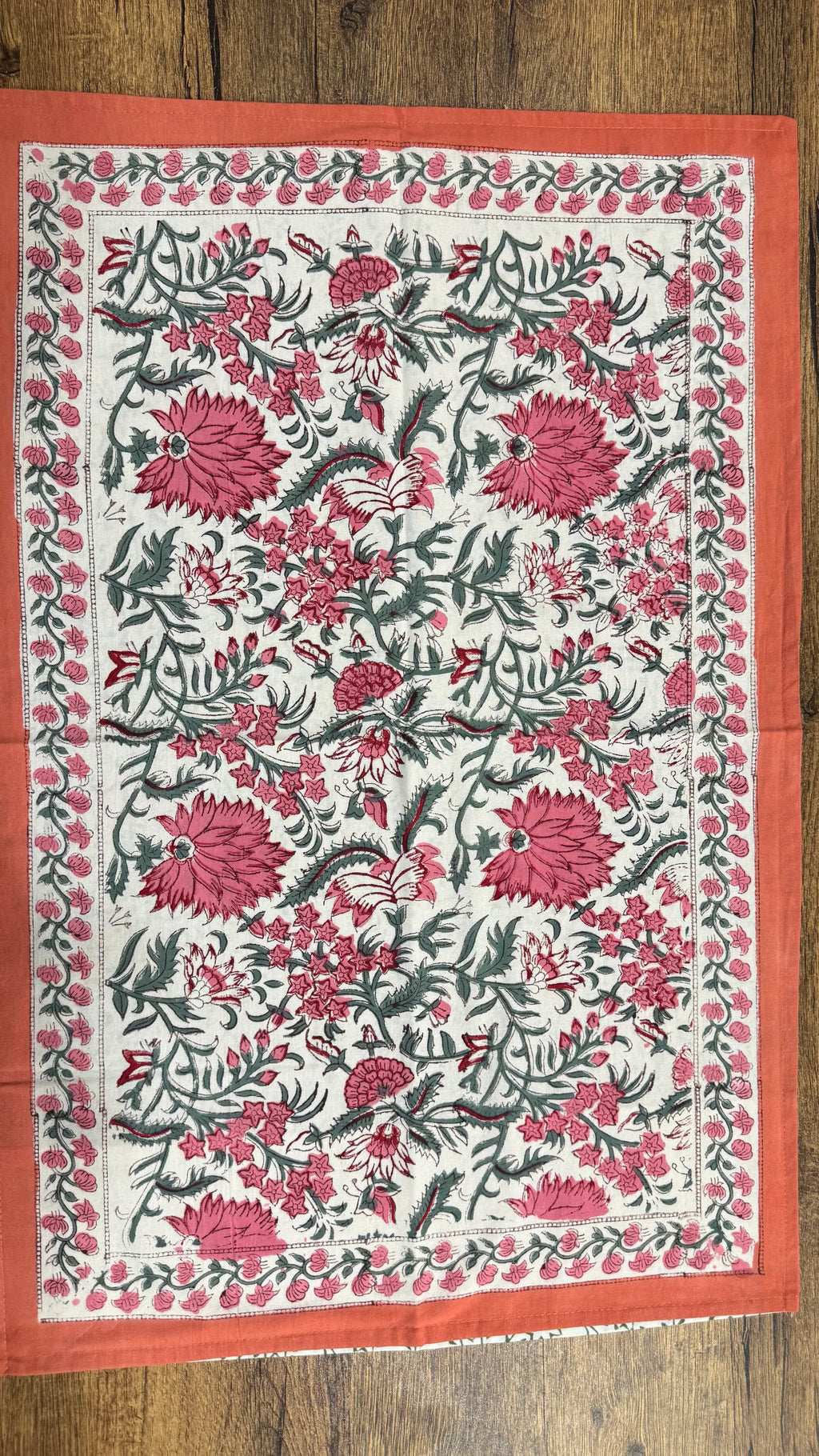 Pure Soft Cotton Bedsheet with Pillow Covers | Hand Block Printed Jaipuri Floral Bedspread Queen King Size Summer Boho Home Decor | Gift Set