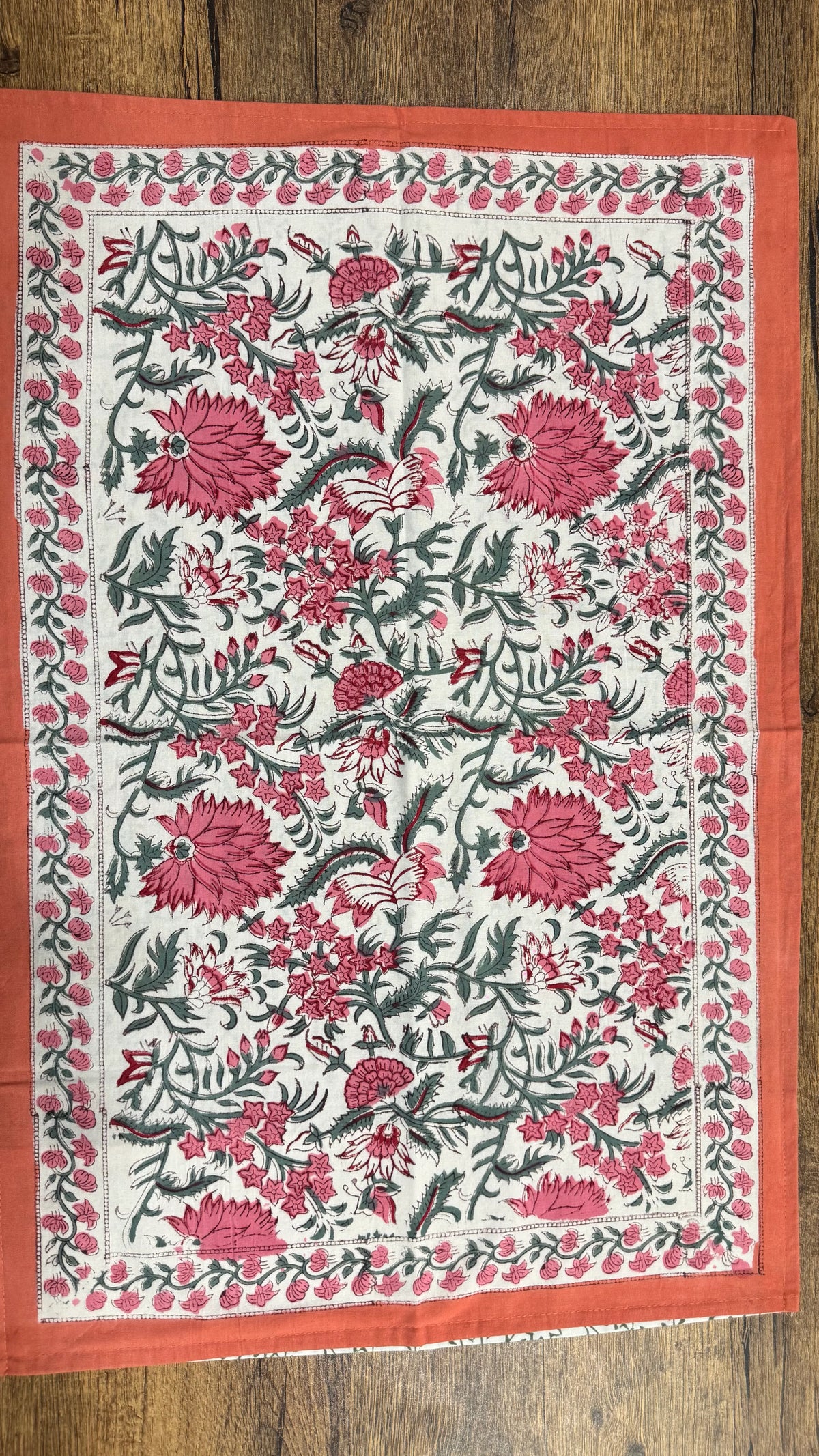 Pure Soft Cotton Bedsheet with Pillow Covers | Hand Block Printed Jaipuri Floral Bedspread Queen King Size Summer Boho Home Decor | Gift Set