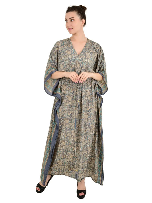 New Silk Blend Kaftan Ultimate Luxury Loungewear for Beach Nightwear Nighty Soft Light Flowy Gown Romantic Gift Her Anniversary | Hens Party