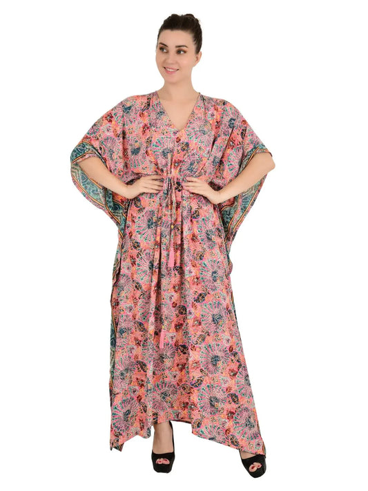 New Silk Blend Kaftan Ultimate Luxury Loungewear for Beach Nightwear Nighty Soft Light Flowy Gown Romantic Gift Her Anniversary | Hens Party