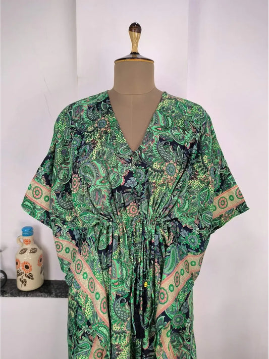 Nouveau mélange de soie caftan vêtements de détente de luxe ultime pour vêtements de nuit de plage nuisette douce et légère robe fluide cadeau romantique son anniversaire | Fête des poules