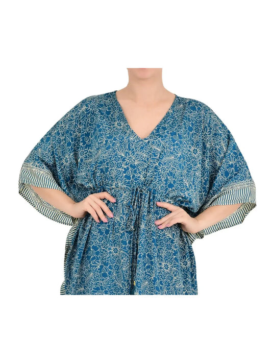 Nouveau mélange de soie caftan vêtements de détente de luxe ultime pour vêtements de nuit de plage nuisette douce et légère robe fluide cadeau romantique son anniversaire | Fête des poules