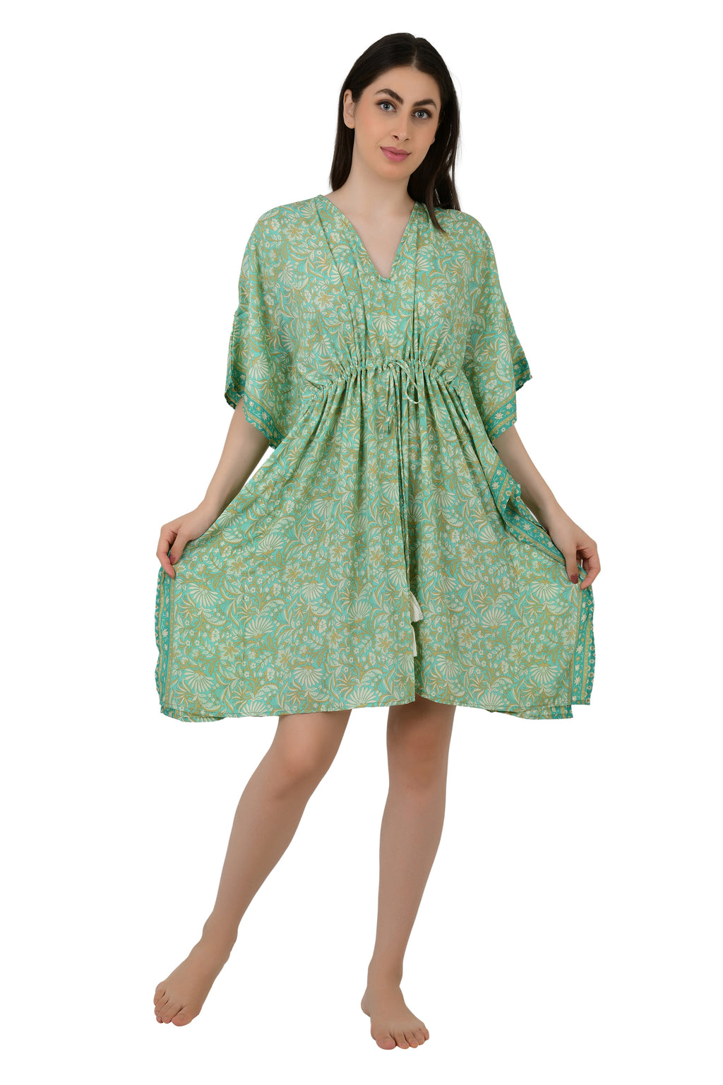 Women's Silk Blend Kaftan Dress