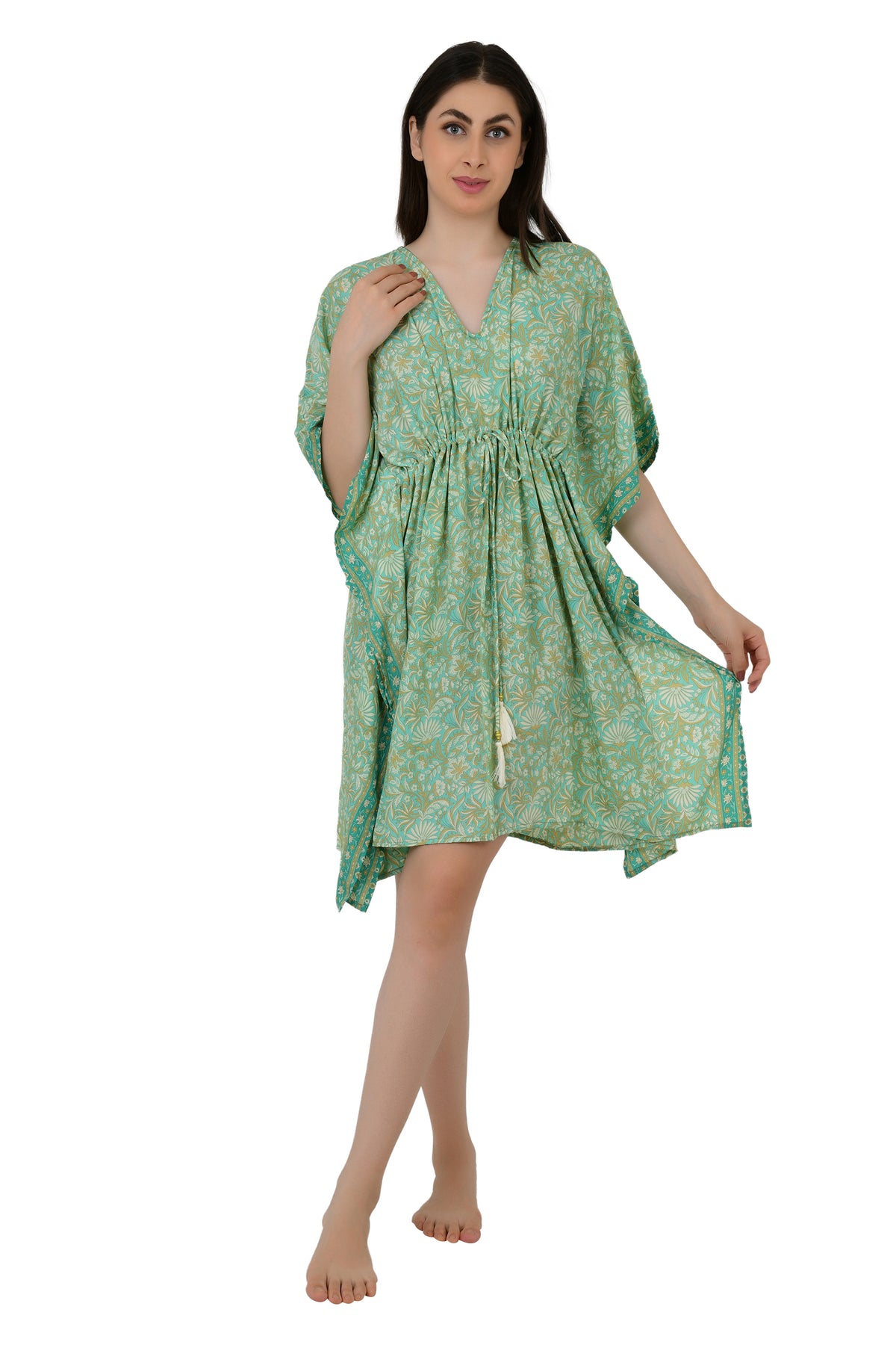Women's Silk Blend Kaftan Dress