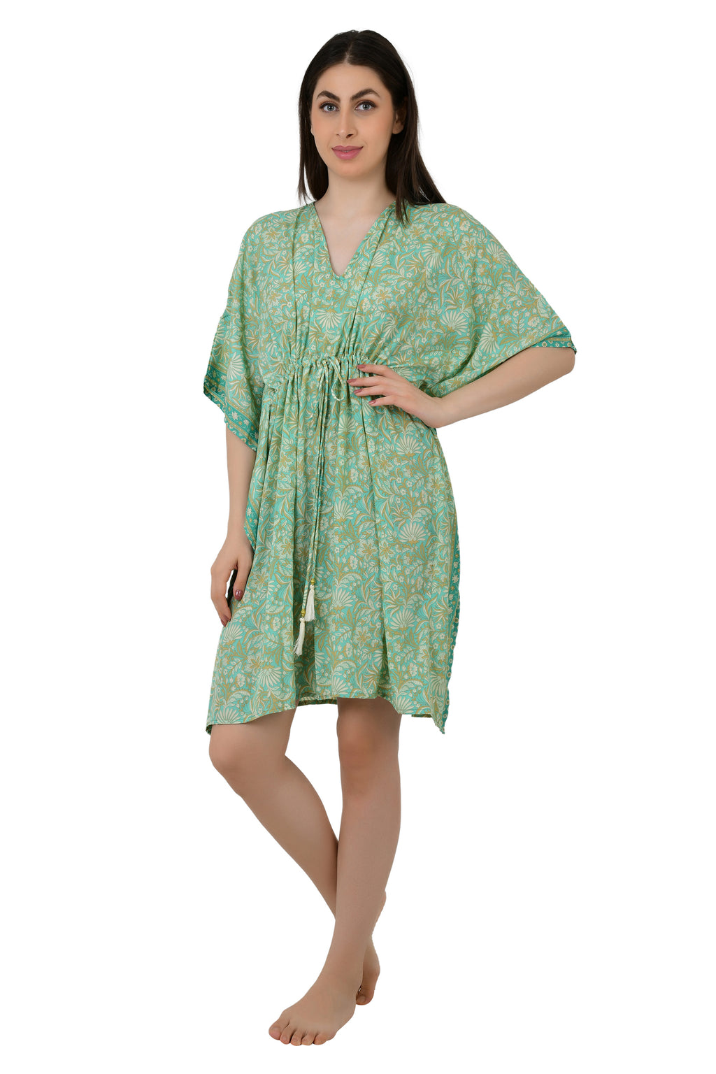 Women's Silk Blend Kaftan Dress