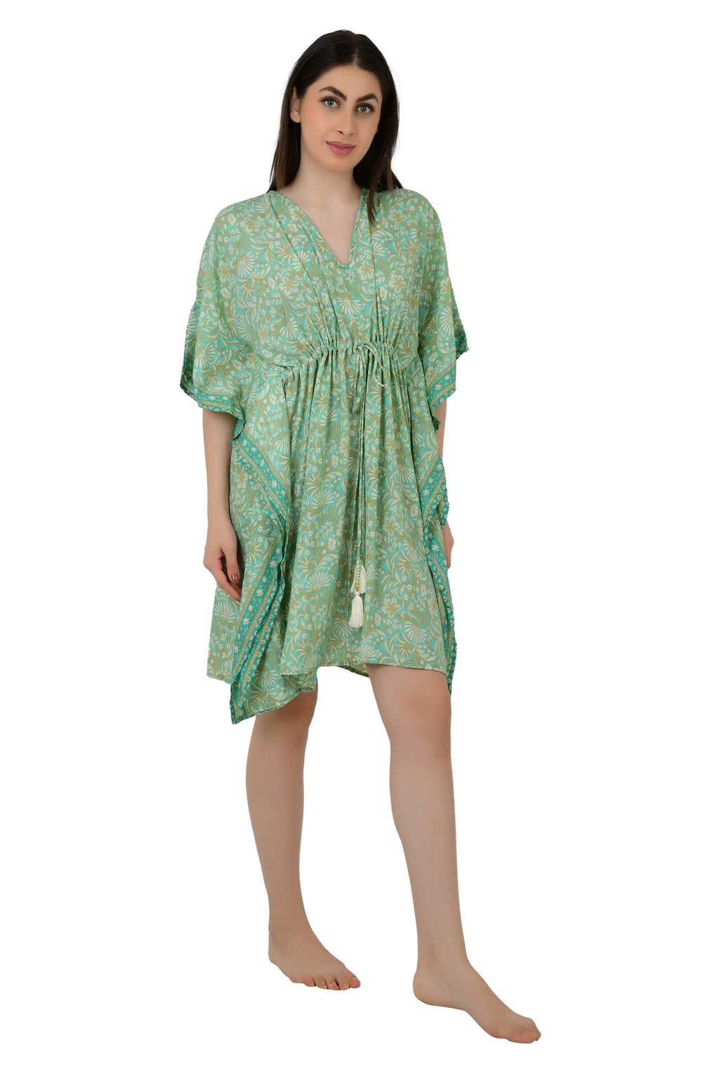 Women's Silk Blend Kaftan Dress