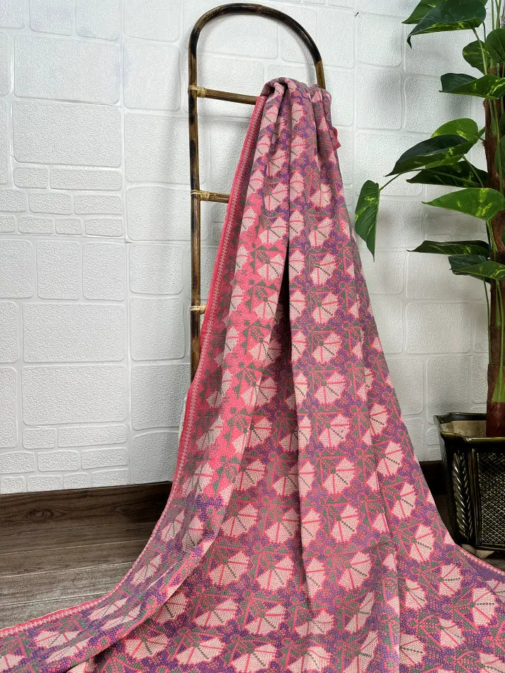 Vintage Style Cotton Handwoven Dhurrie Rug - 6ft by 4ft