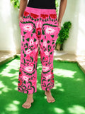 Women's Suzani embroidered Harem Pants in floral with pockets