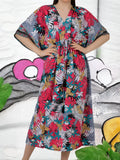 Women's Silk Blend Long Kaftan