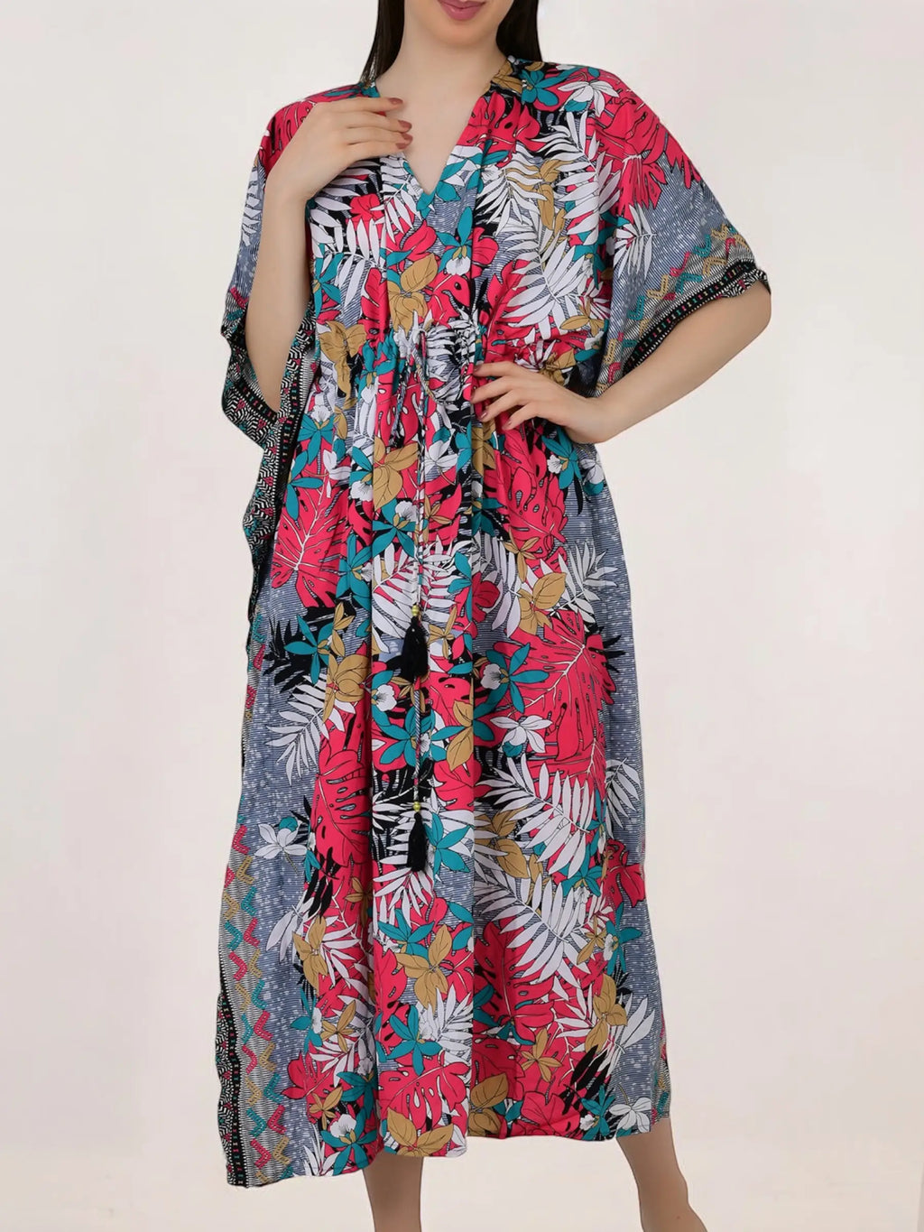 Women's Silk Blend Long Kaftan