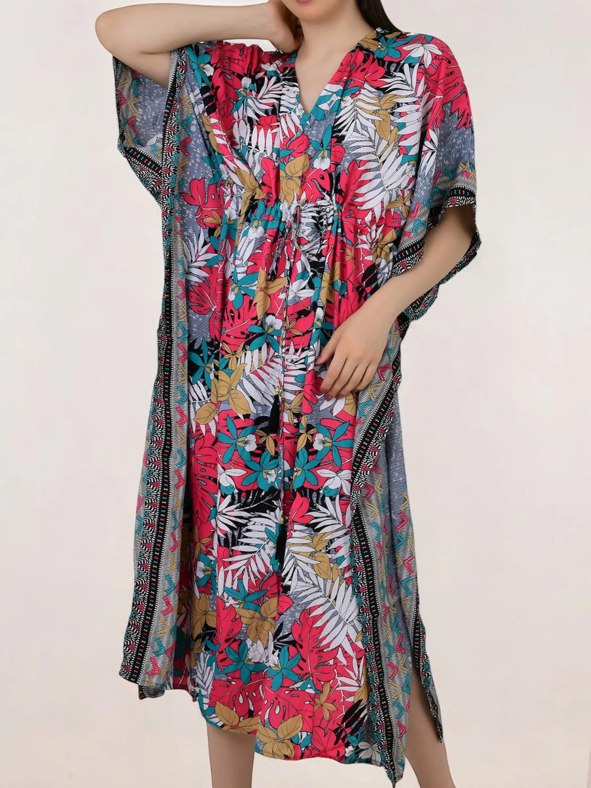 Women's Silk Blend Long Kaftan