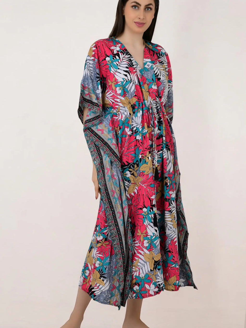 Women's Silk Blend Long Kaftan