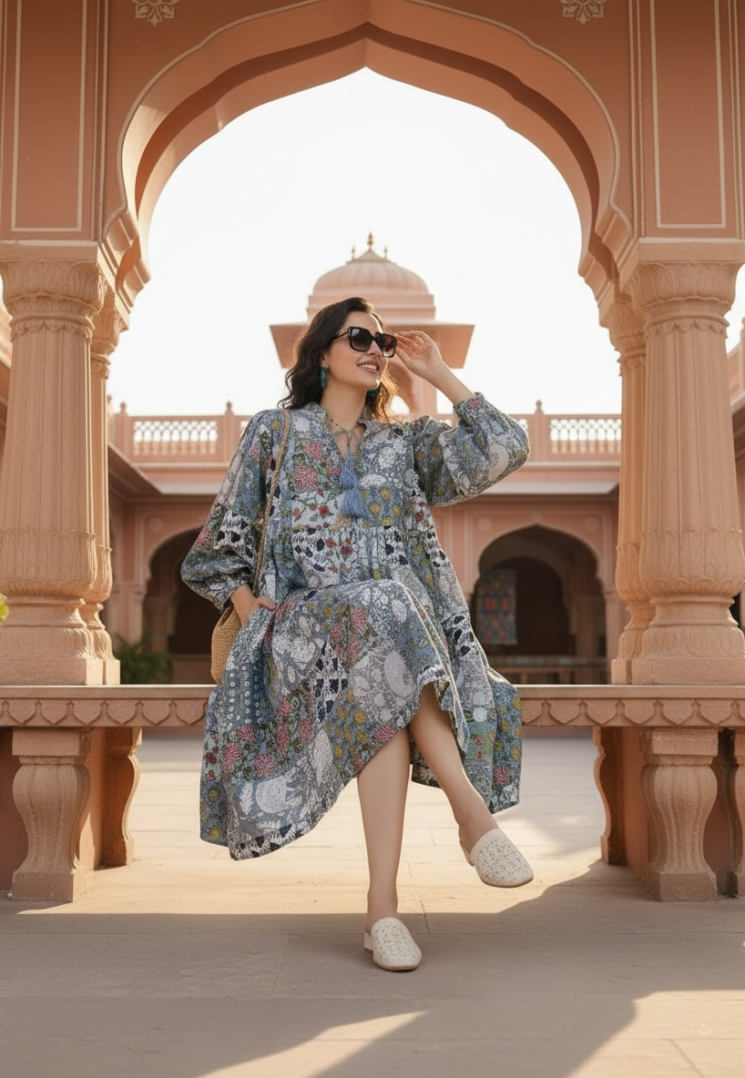 Patchwork Dress with pockets