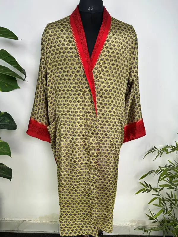 Silky Soft Mens Kimono Robe | Masculine Elegant Classic Sustainable Vintage House Robe gift, Timeless Comfy Lounge Beach Cover Up, Nightwear
