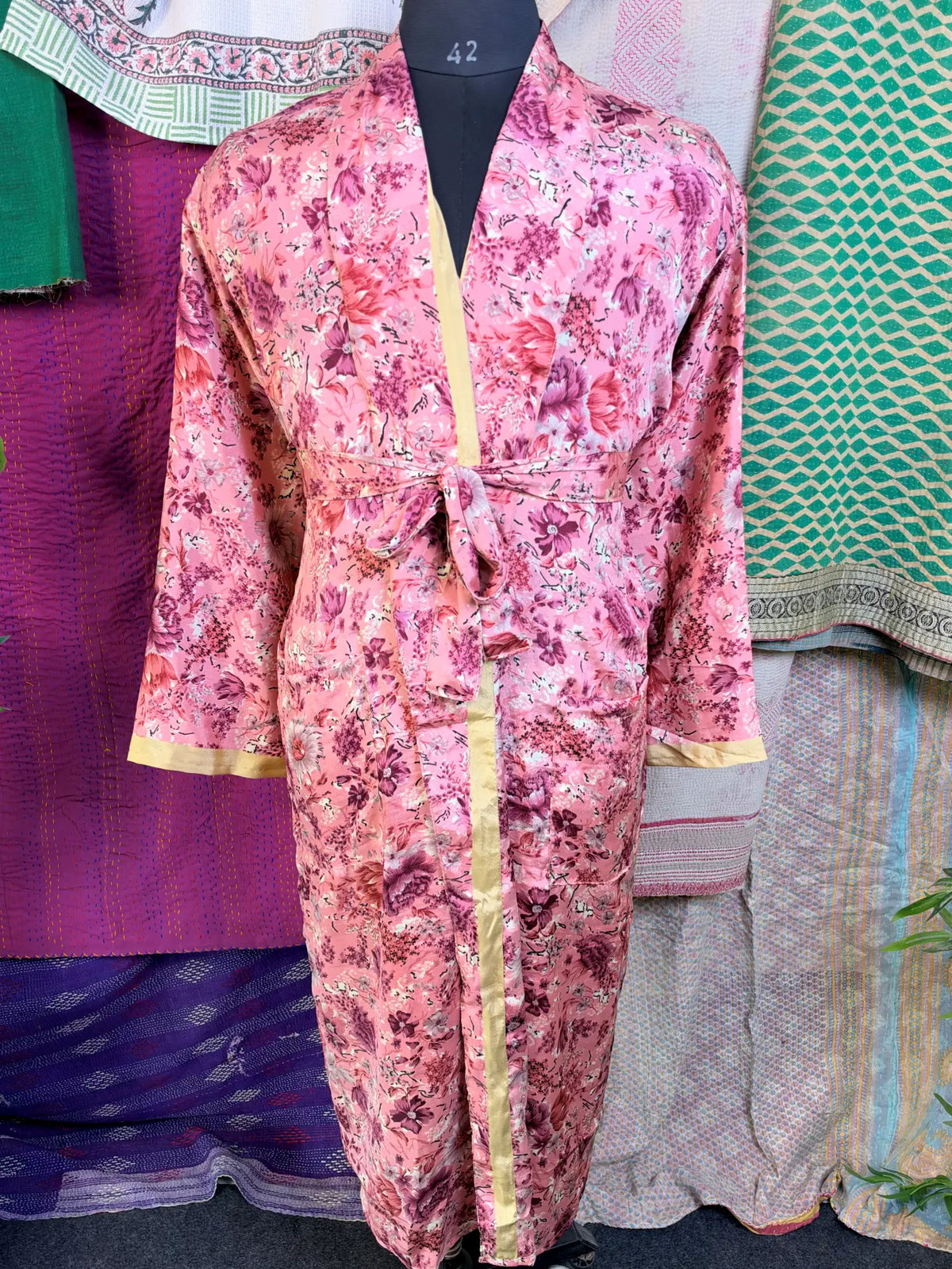 Silky Soft Mens Kimono Robe | Masculine Elegant Classic Sustainable Vintage House Robe gift, Timeless Comfy Lounge Beach Cover Up, Nightwear