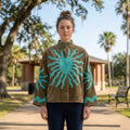 Women's Suzani embroidered Velvet Jacket