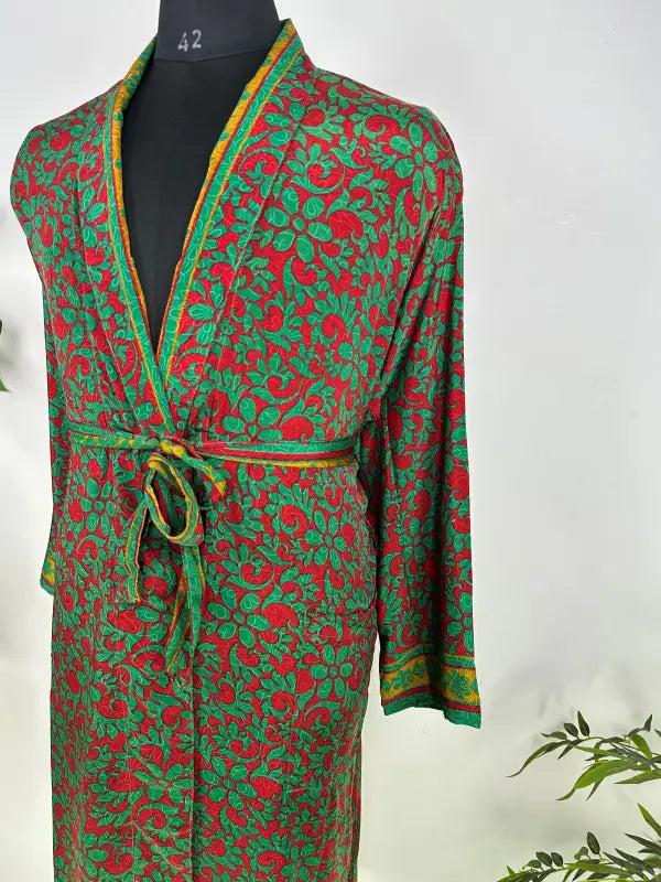 Silky Soft Mens Kimono Robe | Masculine Elegant Classic Sustainable Vintage House Robe gift, Timeless Comfy Lounge Beach Cover Up, Nightwear