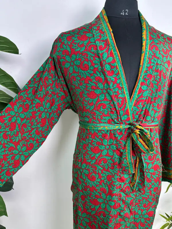 Silky Soft Mens Kimono Robe | Masculine Elegant Classic Sustainable Vintage House Robe gift, Timeless Comfy Lounge Beach Cover Up, Nightwear