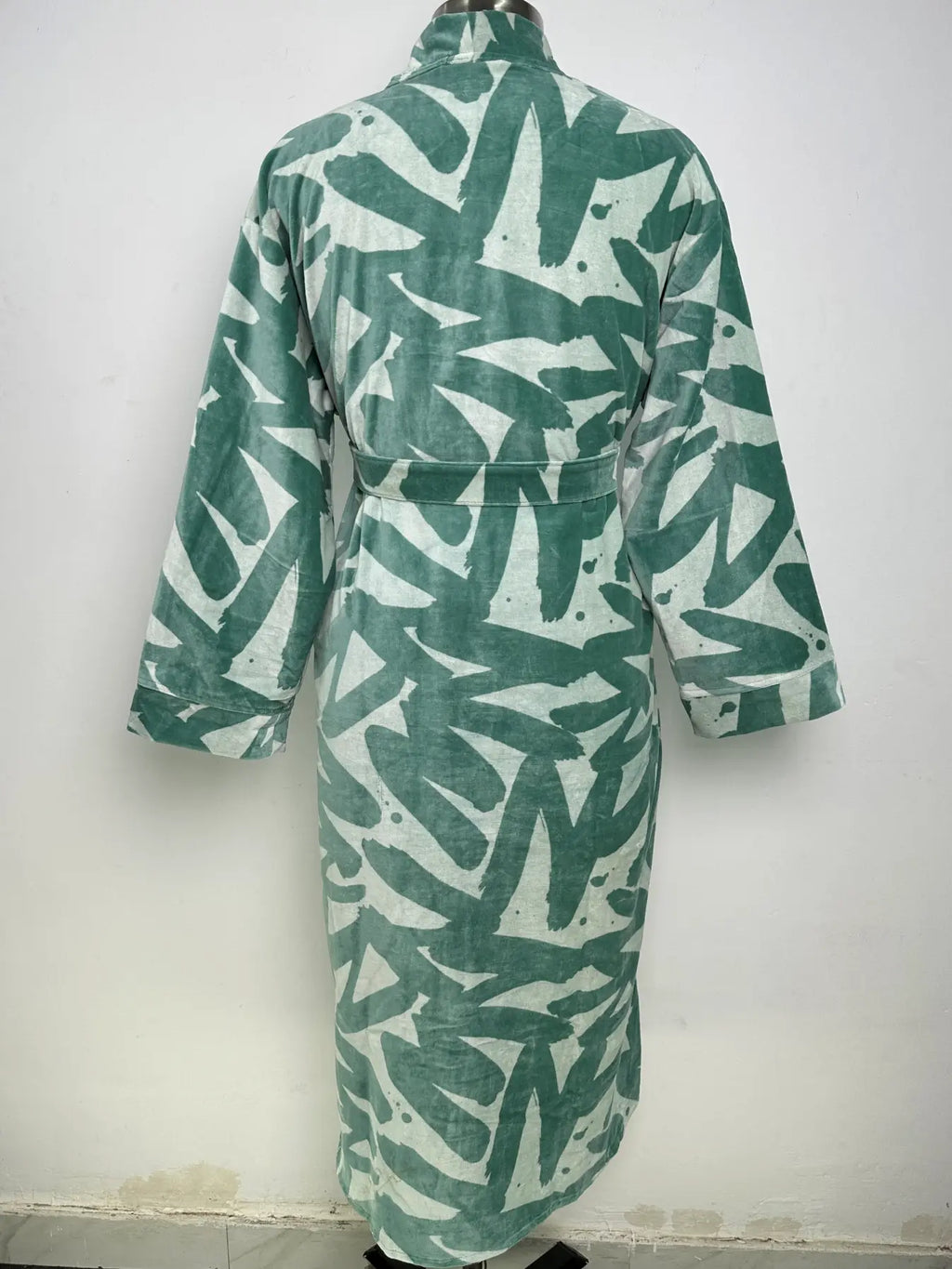 Velvet Kimono Robe | Boho Womens Dressing Gown, Reversible With Lining Womens Clothing Bridal Robe, Spa Gift For Her Smoking Jacket For Her