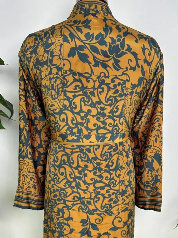 Silky Soft Mens Kimono Robe | Masculine Elegant Classic Sustainable Vintage House Robe gift, Timeless Comfy Lounge Beach Cover Up, Nightwear