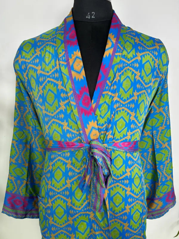 Silky Soft Mens Kimono Robe | Masculine Elegant Classic Sustainable Vintage House Robe gift, Timeless Comfy Lounge Beach Cover Up, Nightwear