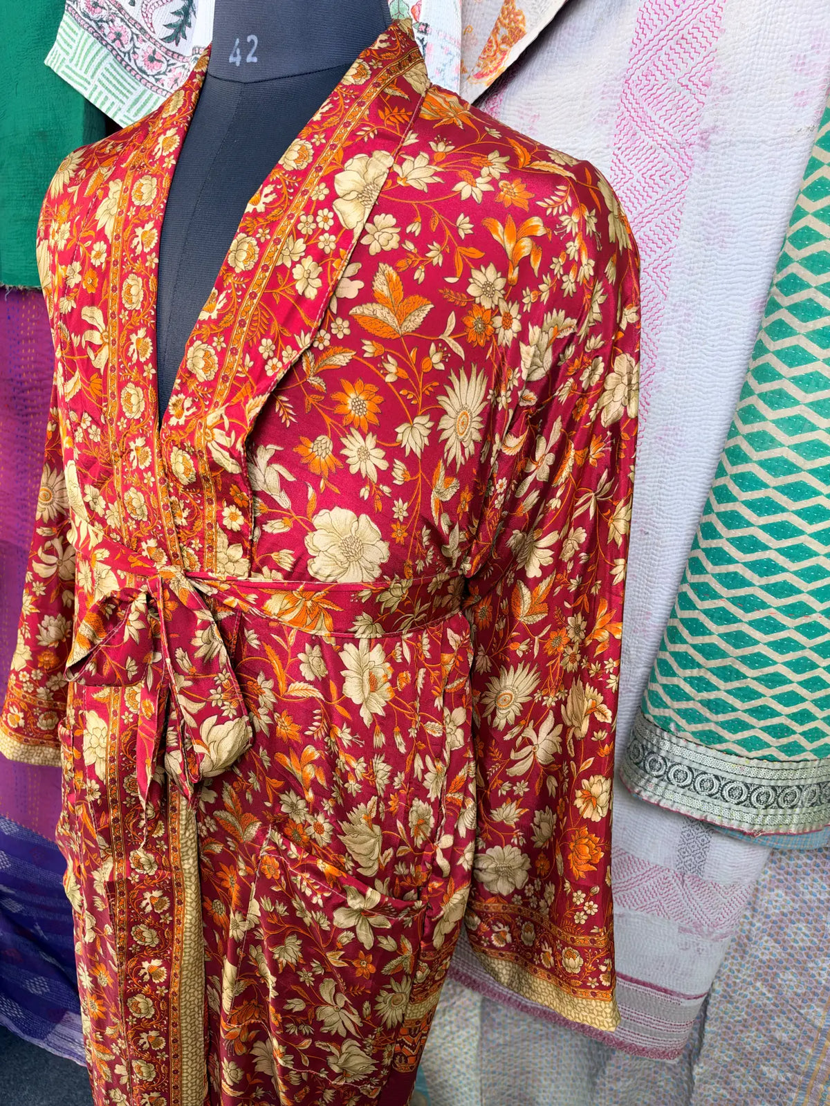 Silky Soft Mens Kimono Robe | Masculine Elegant Classic Sustainable Vintage House Robe gift, Timeless Comfy Lounge Beach Cover Up, Nightwear