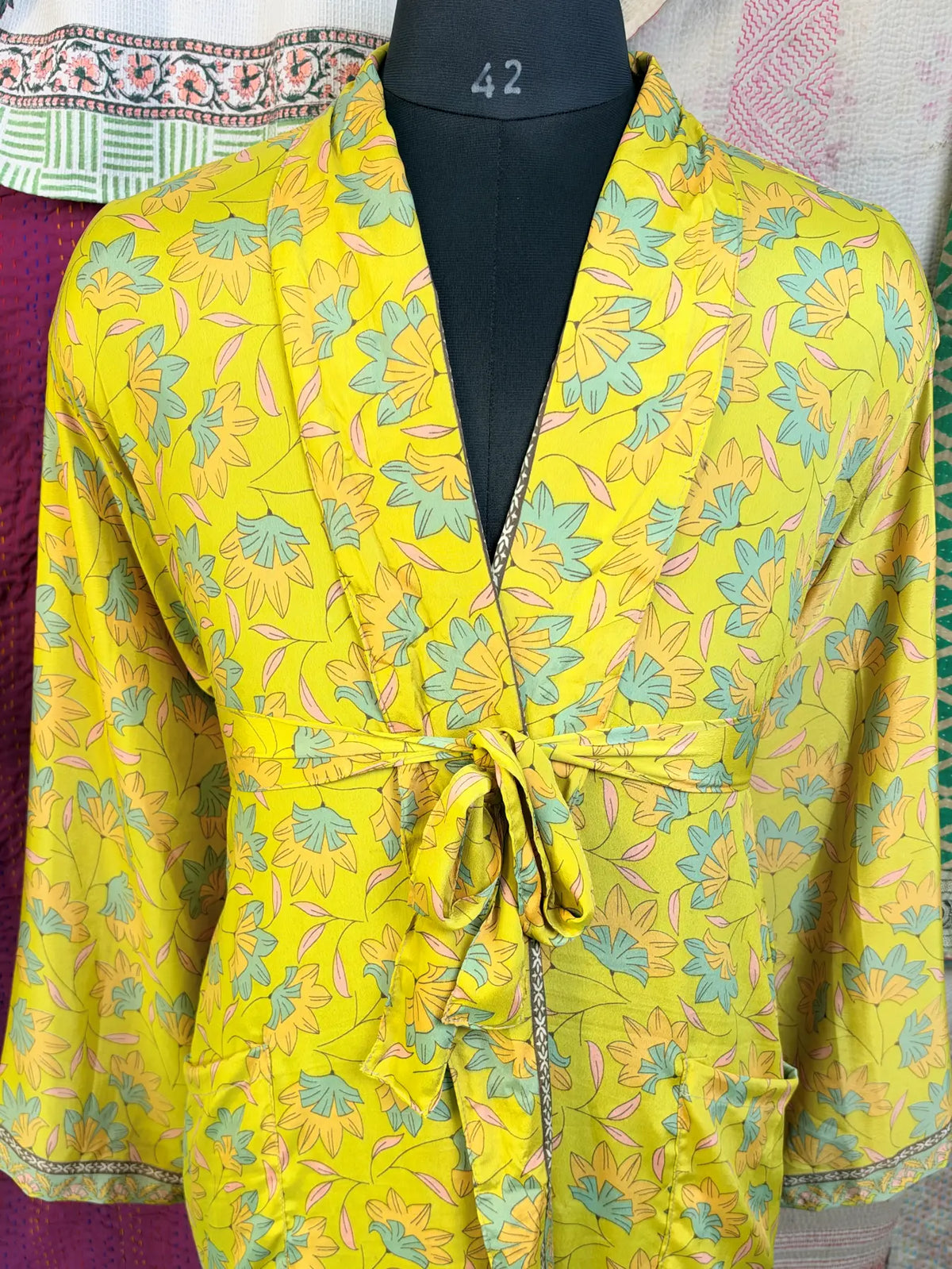 Silky Soft Mens Kimono Robe | Masculine Elegant Classic Sustainable Vintage House Robe gift, Timeless Comfy Lounge Beach Cover Up, Nightwear