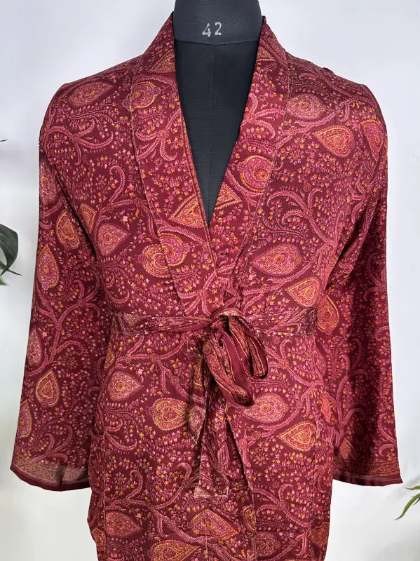 Silky Soft Mens Kimono Robe | Masculine Elegant Classic Sustainable Vintage House Robe gift, Timeless Comfy Lounge Beach Cover Up, Nightwear