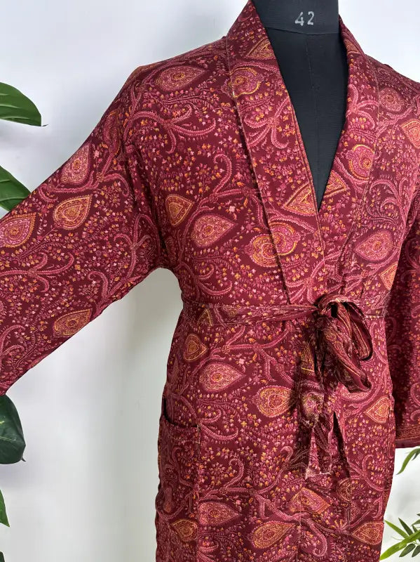 Silky Soft Mens Kimono Robe | Masculine Elegant Classic Sustainable Vintage House Robe gift, Timeless Comfy Lounge Beach Cover Up, Nightwear