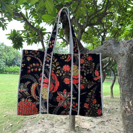 Personalised Tote Bag | Velvet Quilted Tote Bag, Weekender Bag, Custom Teacher Tote Bag, Bridesmaid Proposal Gift For Mom, Beach bag for Her