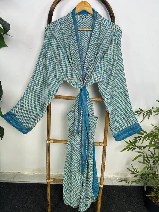 Silky Soft Mens Kimono Robe | Masculine Elegant Classic Sustainable Vintage House Robe gift, Timeless Comfy Lounge Beach Cover Up, Nightwear