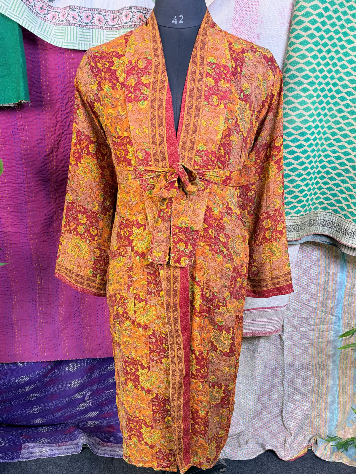 Silky Soft Mens Kimono Robe | Masculine Elegant Classic Sustainable Vintage House Robe gift, Timeless Comfy Lounge Beach Cover Up, Nightwear