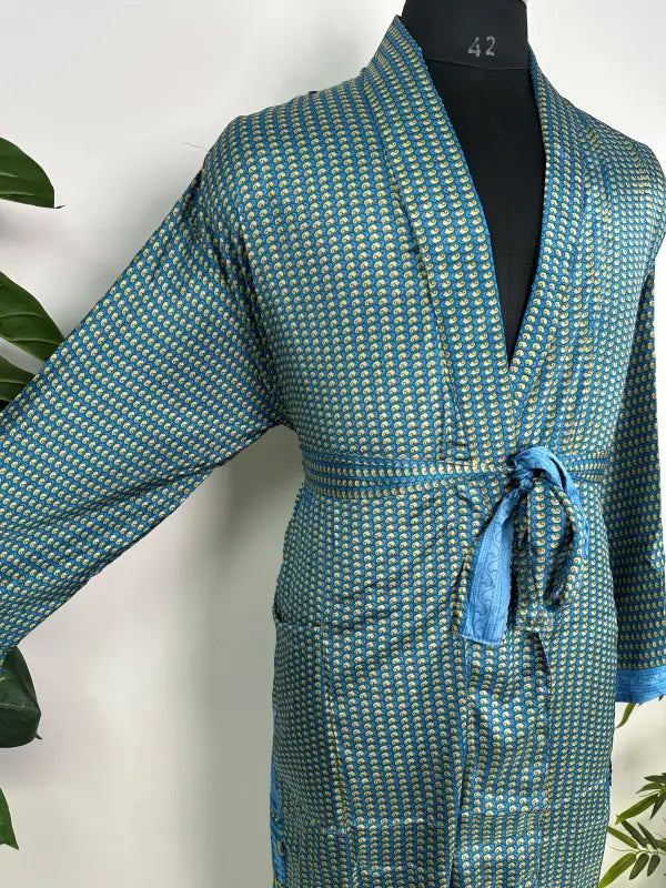 Silky Soft Mens Kimono Robe | Masculine Elegant Classic Sustainable Vintage House Robe gift, Timeless Comfy Lounge Beach Cover Up, Nightwear