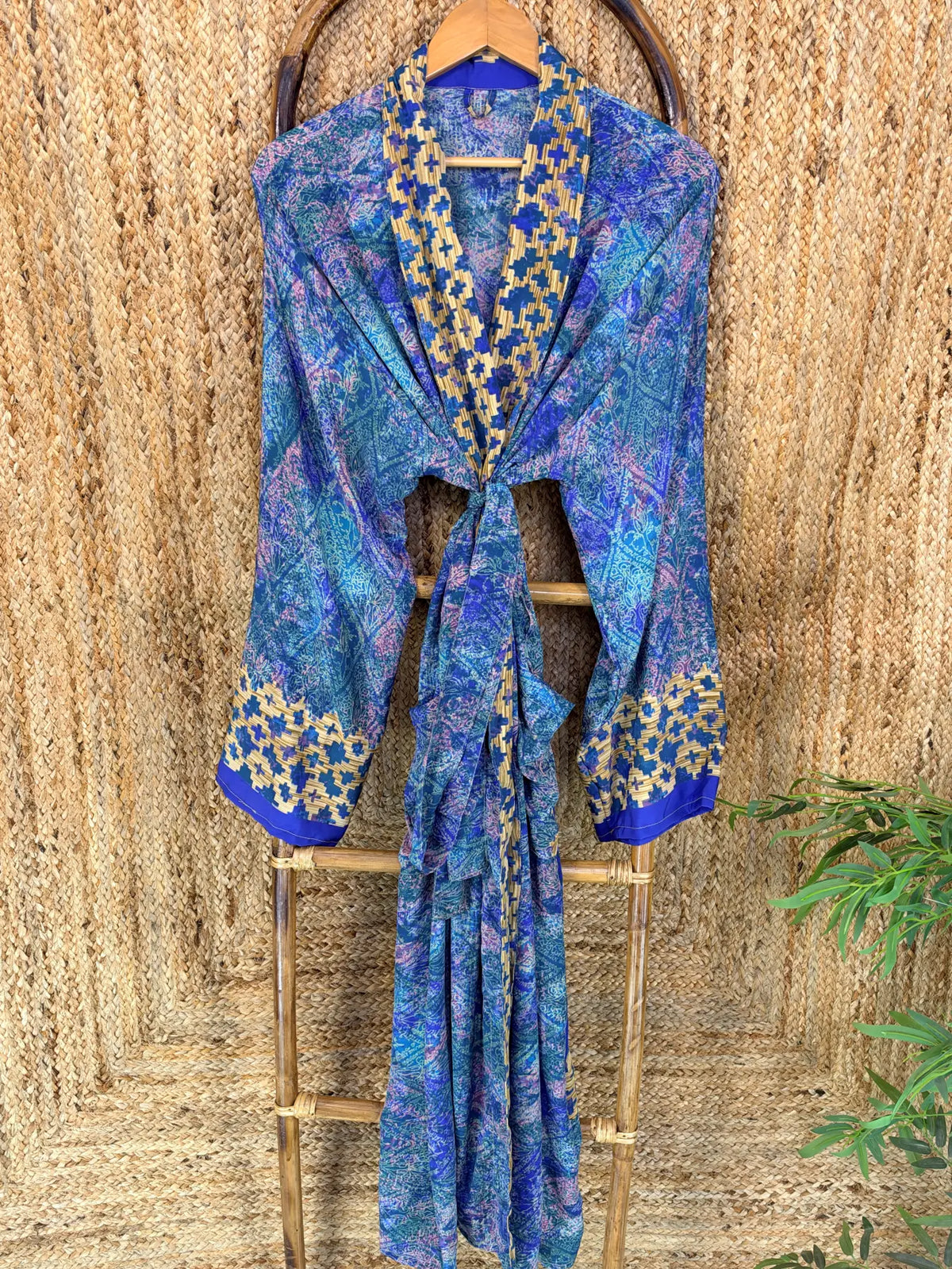 Silky Soft Mens Kimono Robe | Masculine Elegant Classic Sustainable Vintage House Robe gift, Timeless Comfy Lounge Beach Cover Up, Nightwear