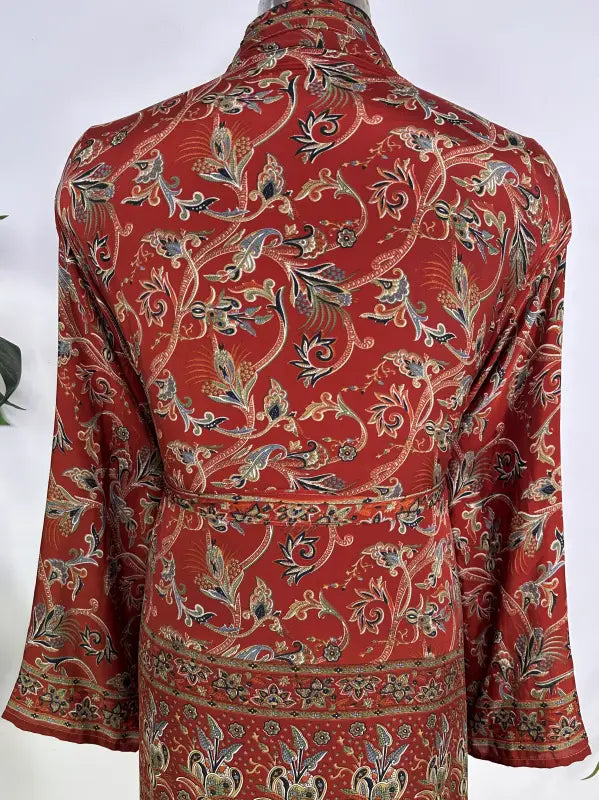 Silky Soft Mens Kimono Robe | Masculine Elegant Classic Sustainable Vintage House Robe gift, Timeless Comfy Lounge Beach Cover Up, Nightwear